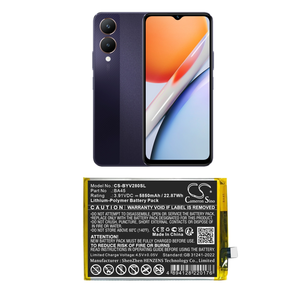 Baterie do telefonów komórkowych Vivo CS-BYV280SL