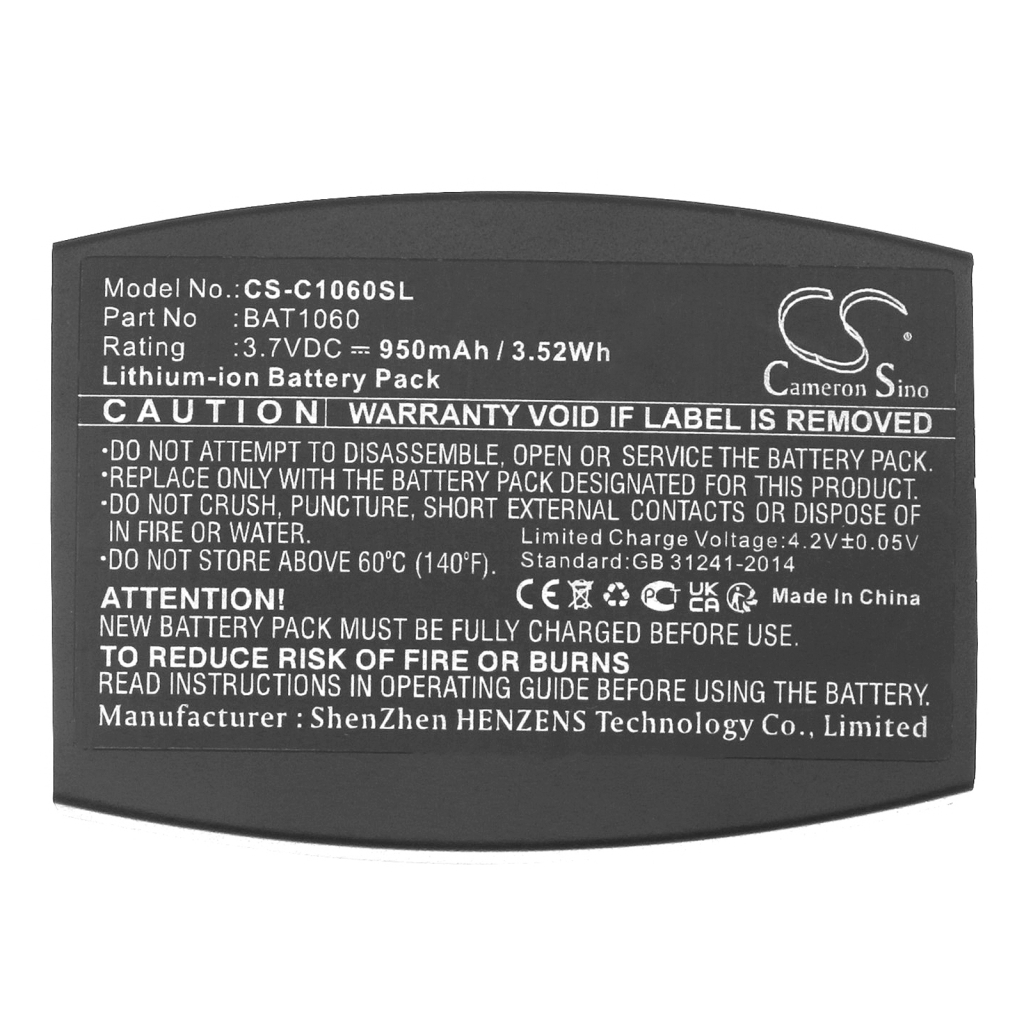 Baterie do bezprzewodowych słuchawek i zestawów słuchawkowych 3M CS-C1060SL