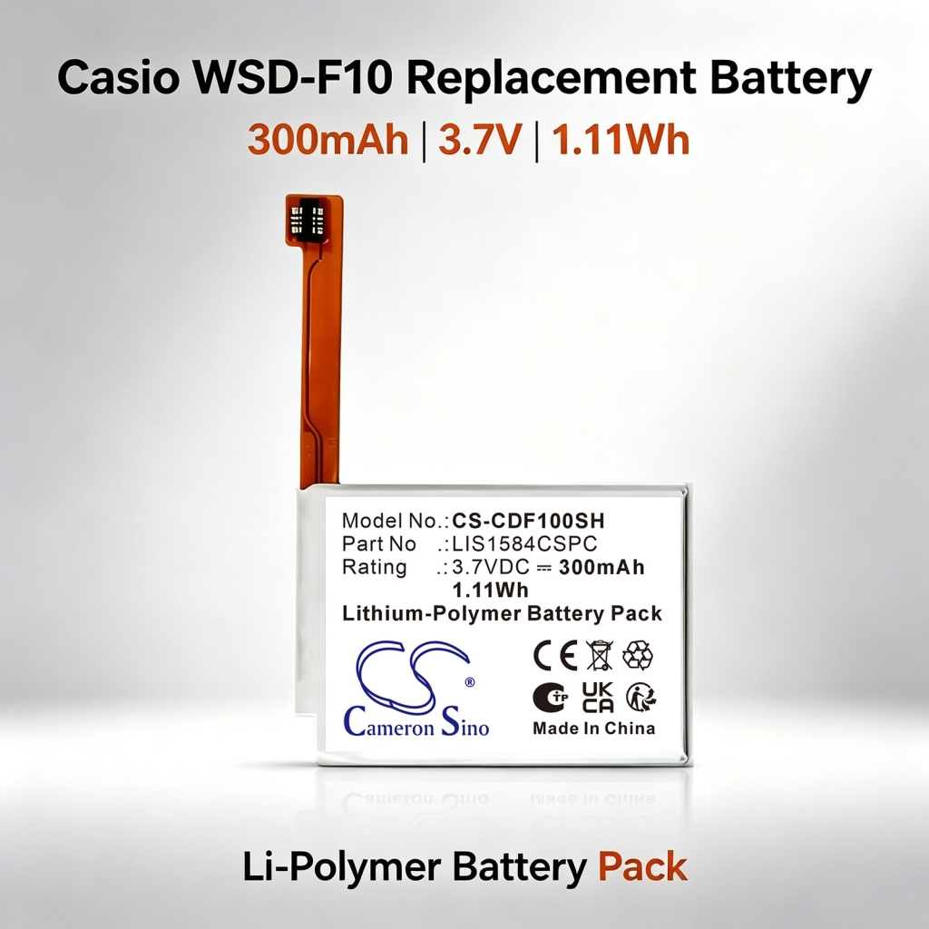 Batteries compatible with Casio Smart Outdoor Watch CS-CDF100SH