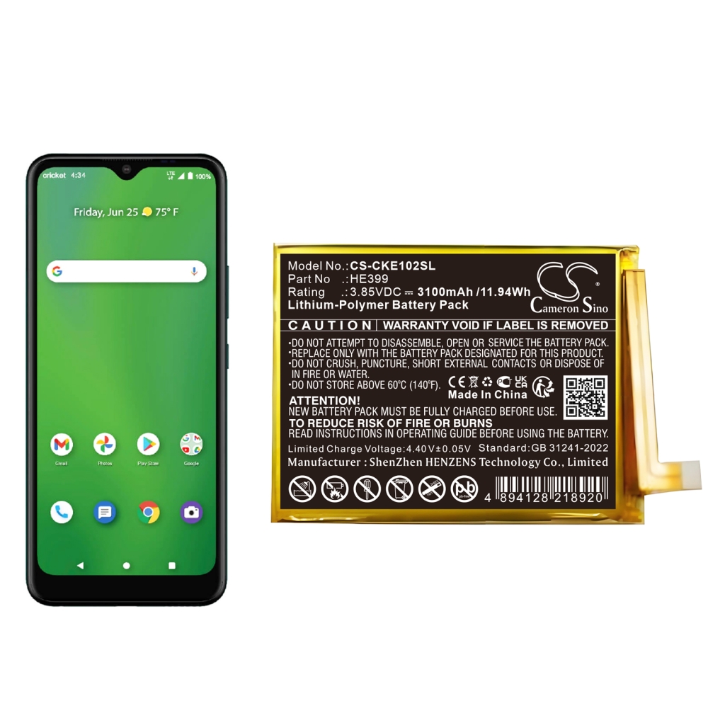 Baterie do telefonów komórkowych Cricket CS-CKE102SL