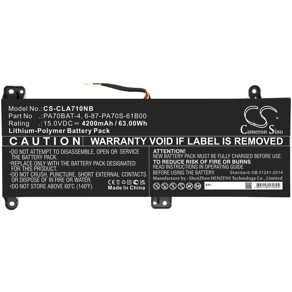 Notebook battery Powerspec CS-CLA710NB