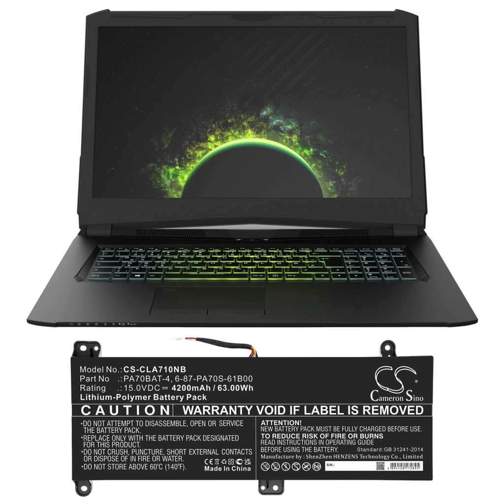 Notebook battery Powerspec CS-CLA710NB