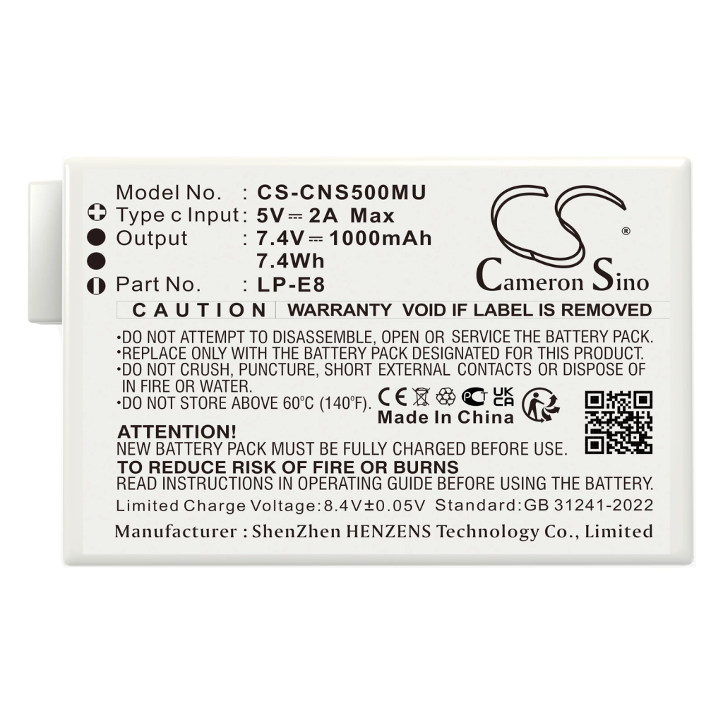 Battery Replaces LP-E8