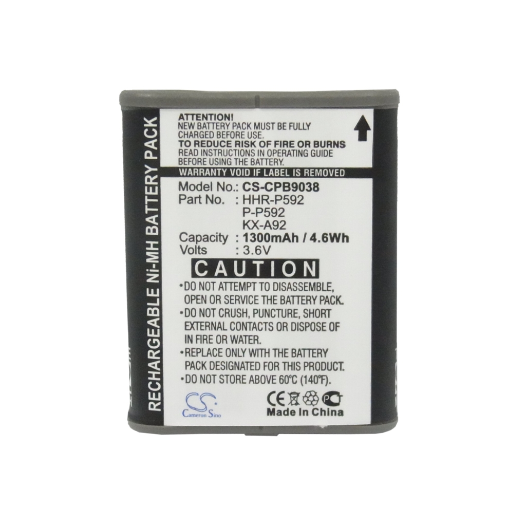 Bateria kompatybilny z AT&T GP IBM Panasonic Radio Shack Sony SOUTHWESTERN BELL V Tech CS-CPB9038