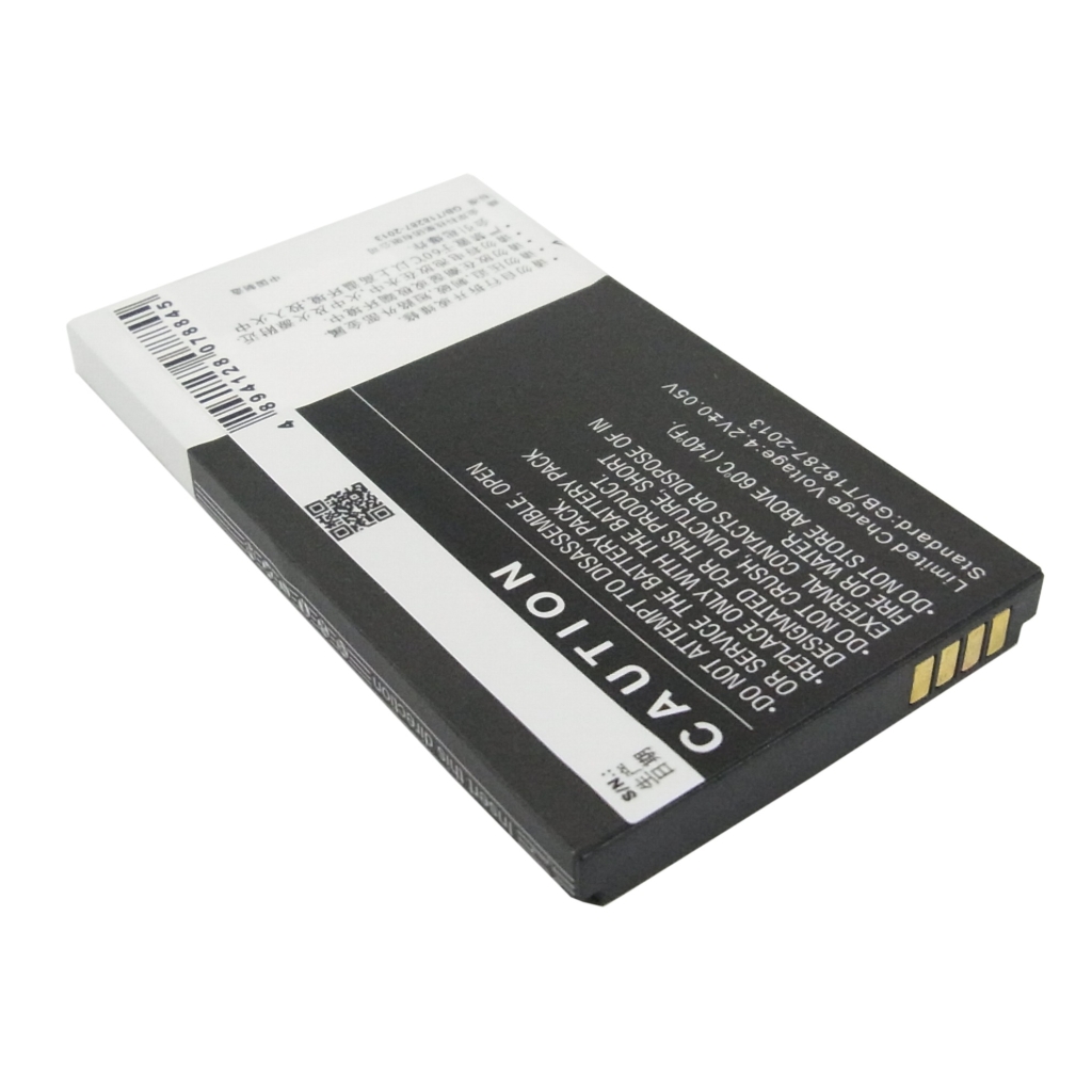 Bateria Cameron Sino CS-CPD230SL, strona ostrzegawcza z kod kreskowy i stykami