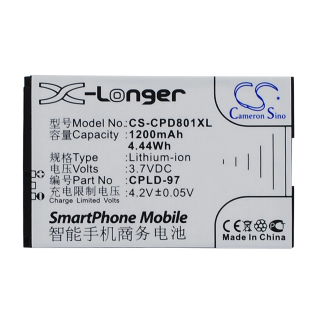 Baterie do telefonów komórkowych Coolpad CS-CPD801XL