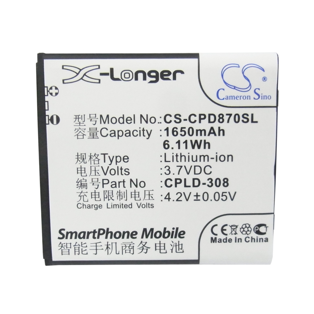 Baterie do telefonów komórkowych Coolpad CS-CPD870SL