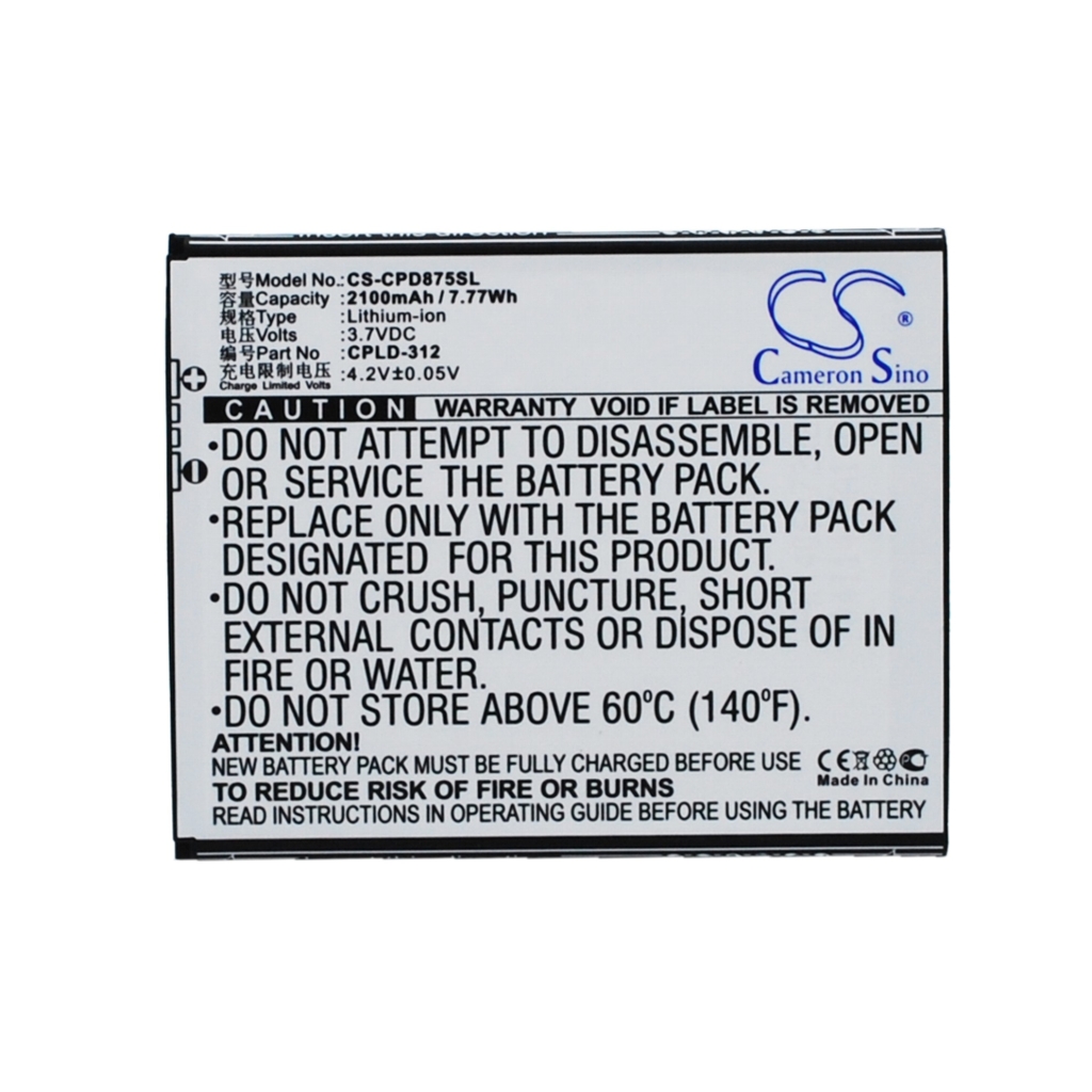 Mobile Phone Battery Coolpad CS-CPD875SL