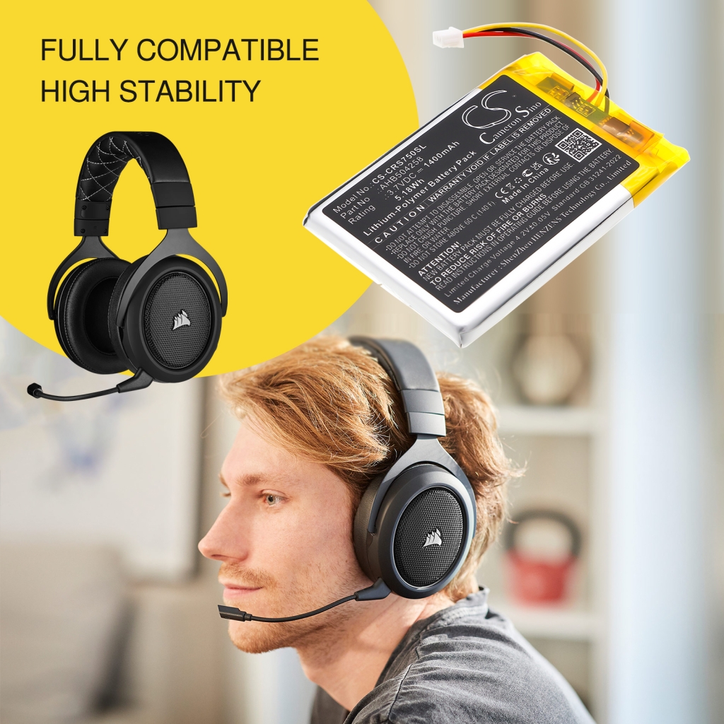 Wireless Headset Battery Corsair CS-CRS750SL