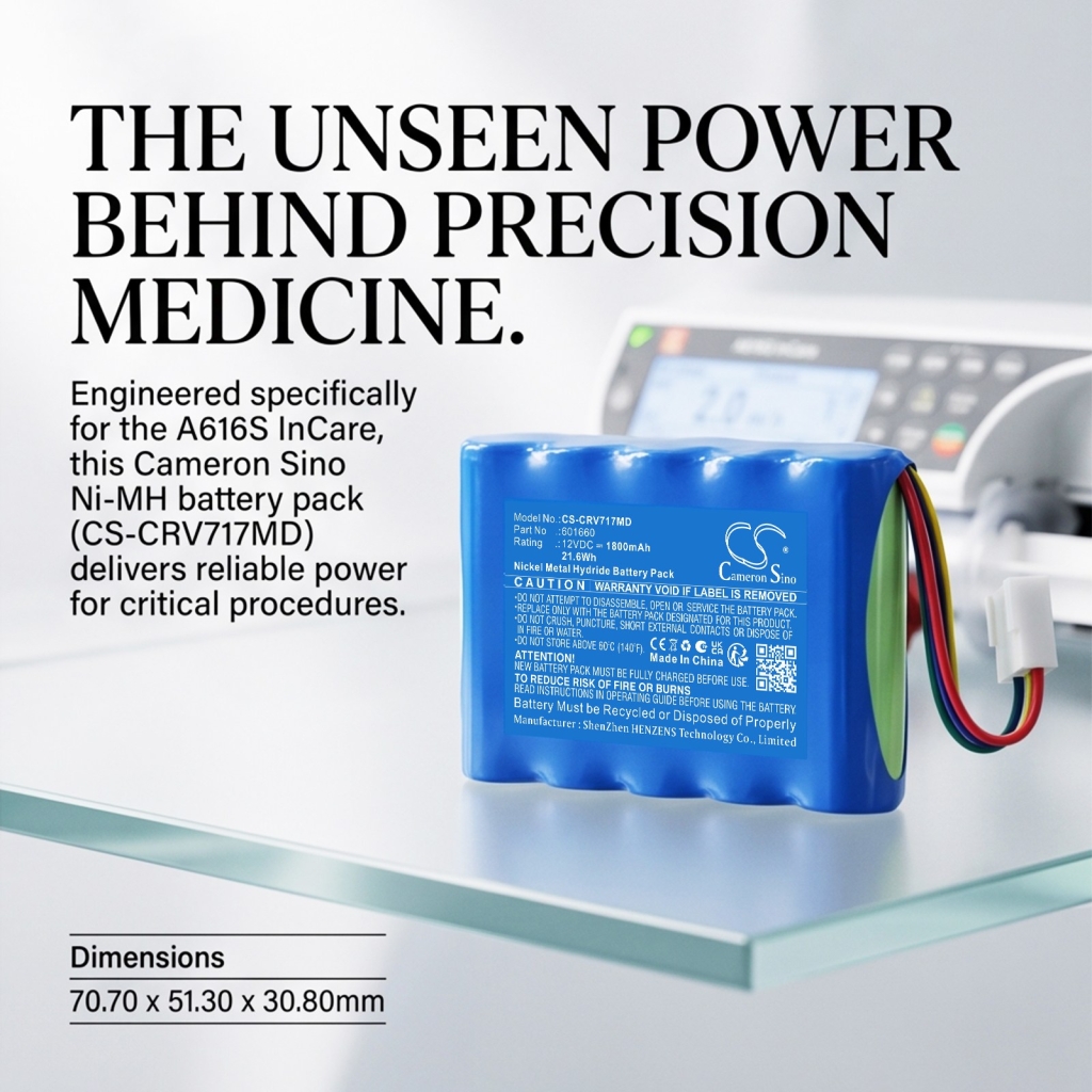 Battery for Codan Argus infusion pump 717