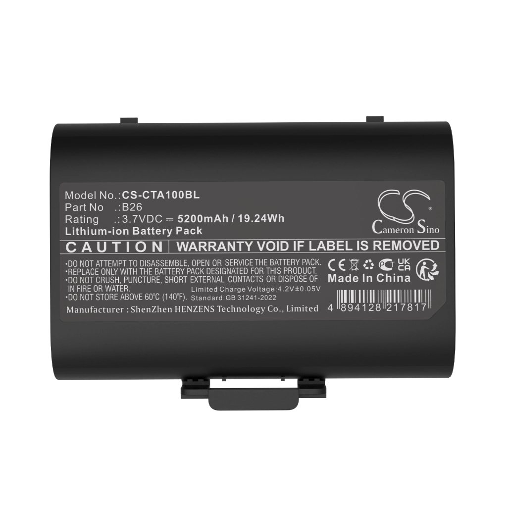 Compatible battery replacement for Castles B26