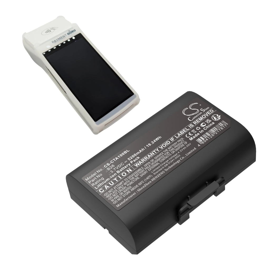 Compatible battery replacement for Castles B26