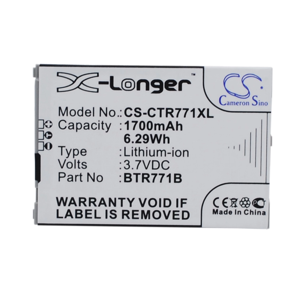 Compatible battery replacement for CASIO BTR771B
