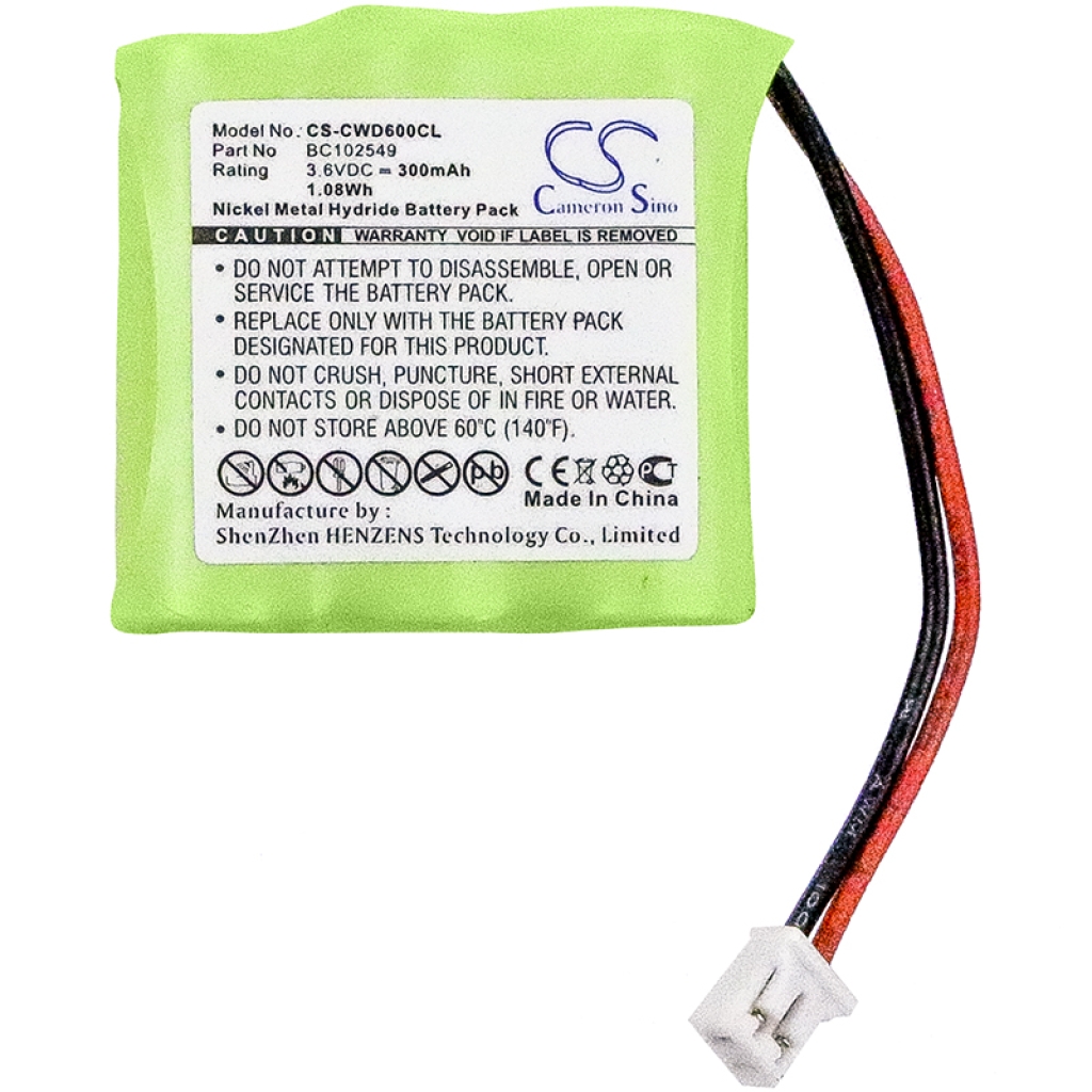 Baterie do telefonów bezprzewodowych Cable & wireless CS-CWD600CL
