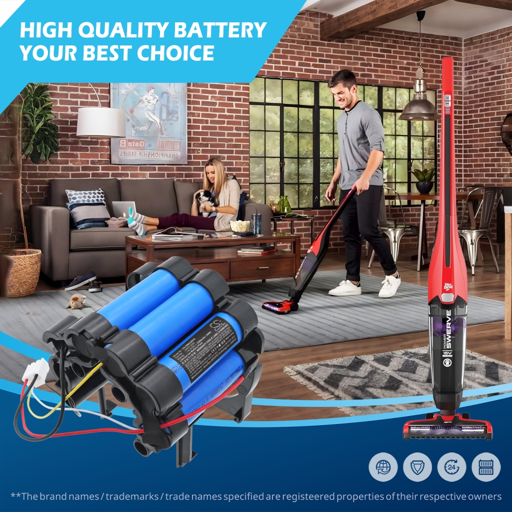 Compatible battery replacement for Dirt Devil 440013394