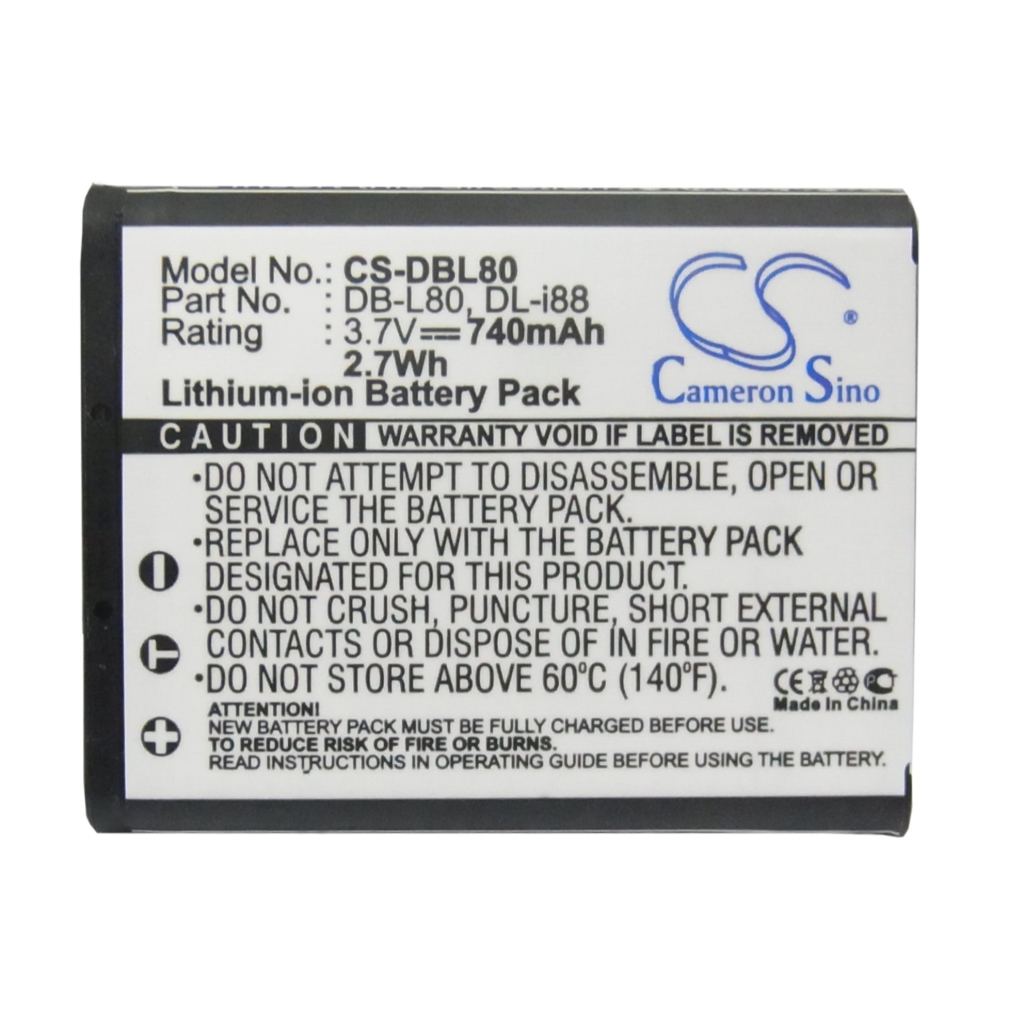 Camera Battery PENTAX CS-DBL80