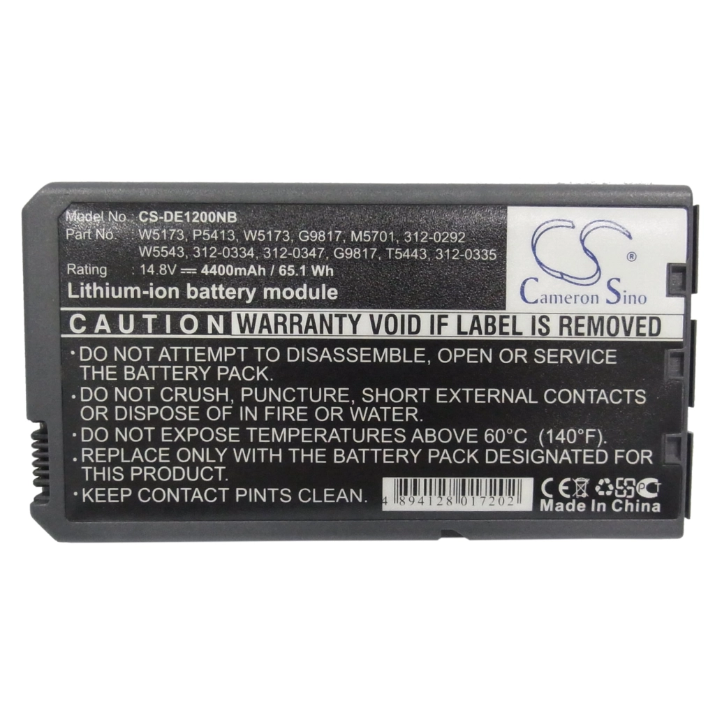 Notebook battery DELL CS-DE1200NB