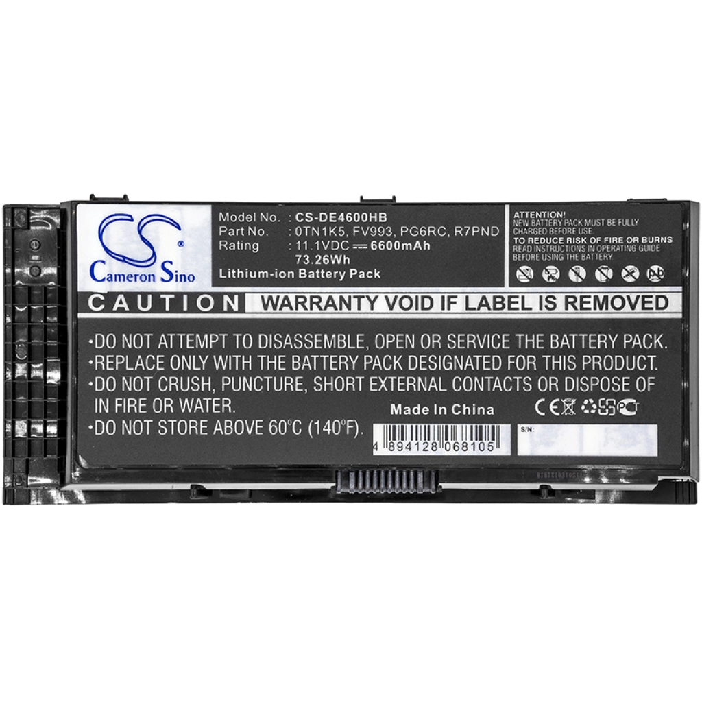 Notebook battery DELL Precision M6600