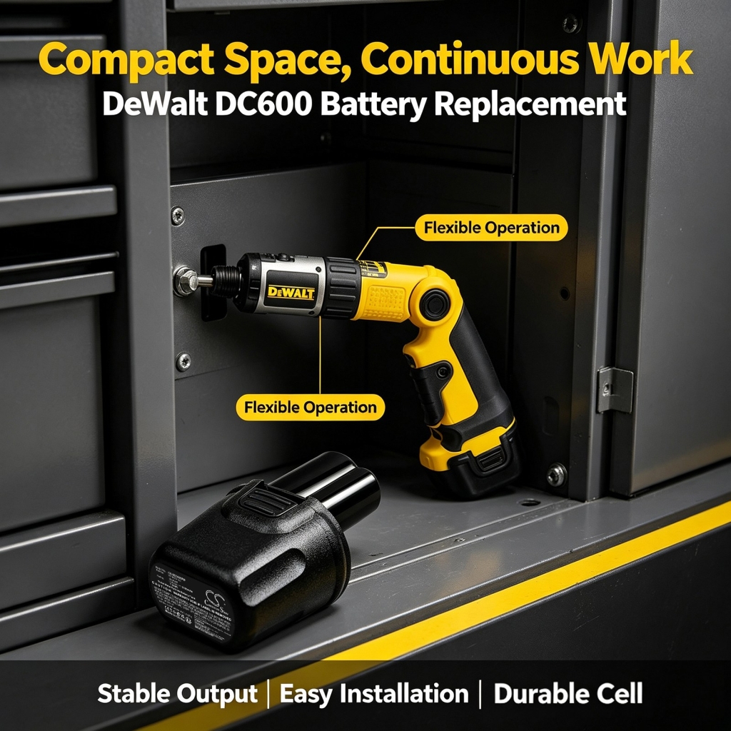 Baterie kompatybilny z DeWalt DC600 DC600 Screwdriver CS-DEC600PW