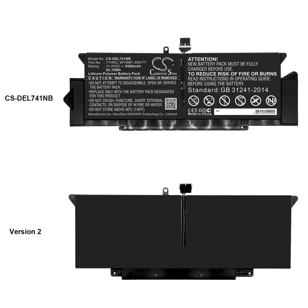Battery Replaces WY9MP