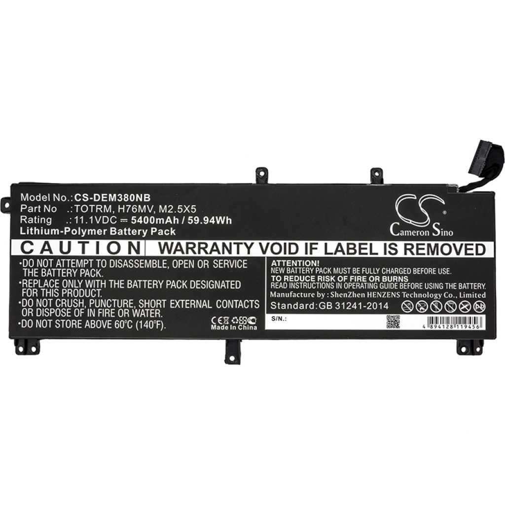 Notebook battery DELL Precision M3800