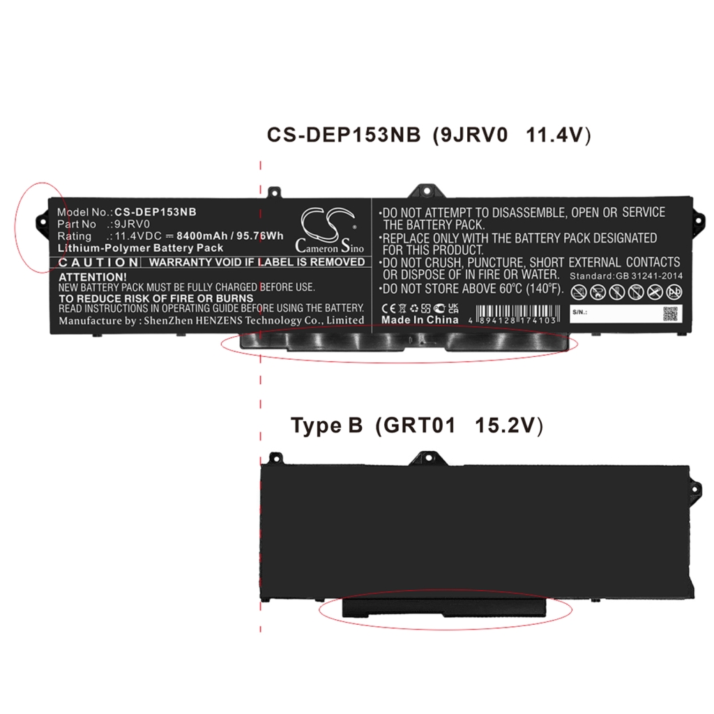 Baterie Zastępuje 53XP7