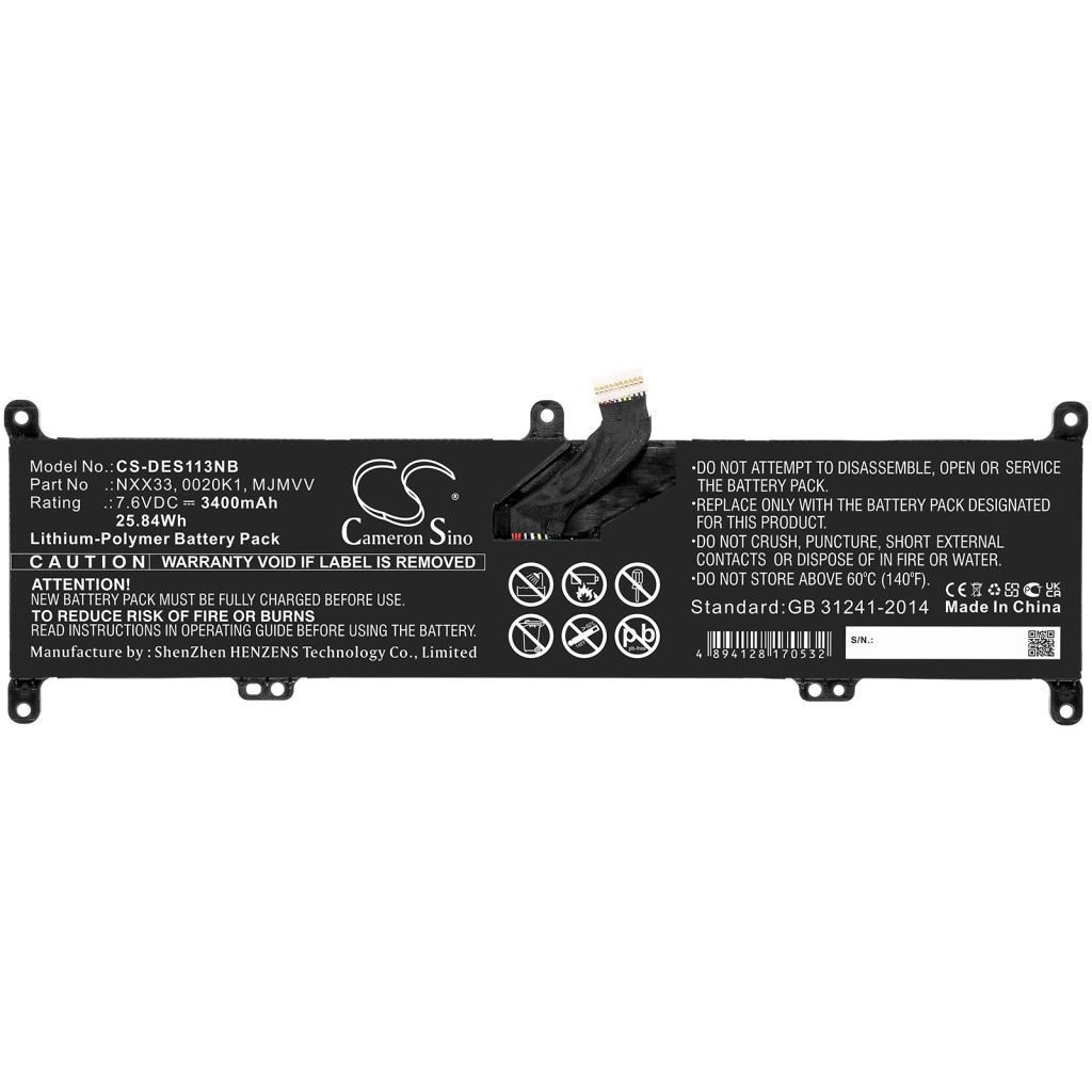 Bateria do notebooków DELL CS-DES113NB