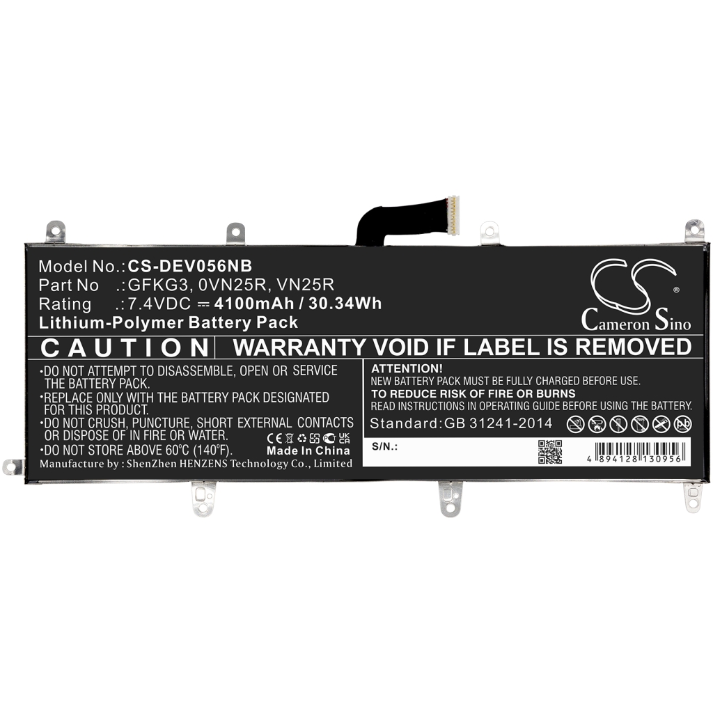 Baterie kompatybilny z Dell Venue 10 Pro 10 Pro 5056 CS-DEV056NB