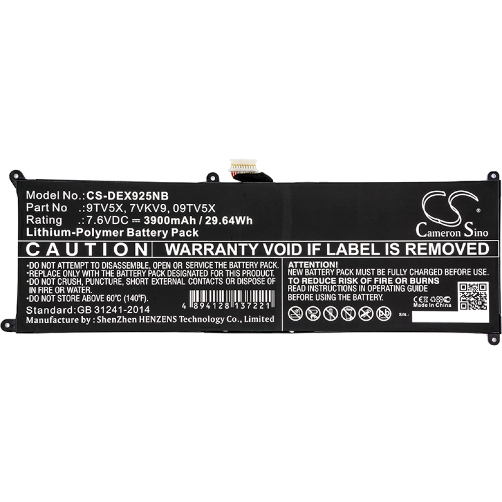 Notebook battery DELL XPS 12 9250