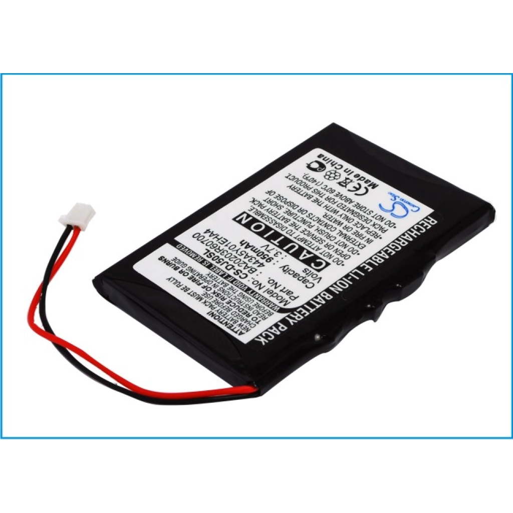 Baterie do odtwarzaczy MP3 DELL CS-DJ50SL