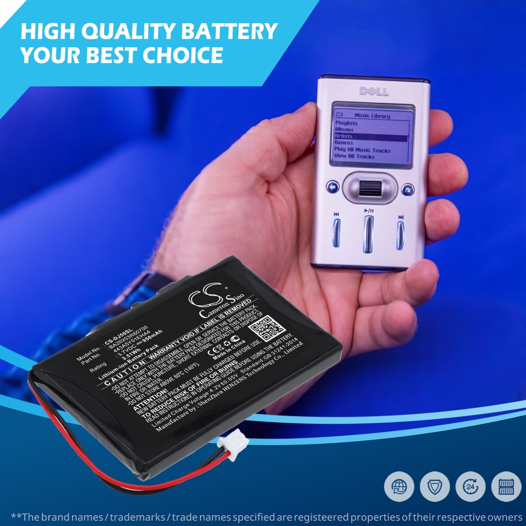 Bateria kompatybilny z DELL CS-DJ50SL