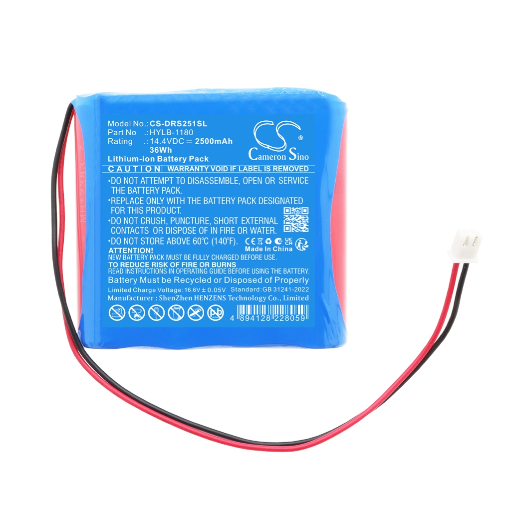 Battery for Deviser DS2500R