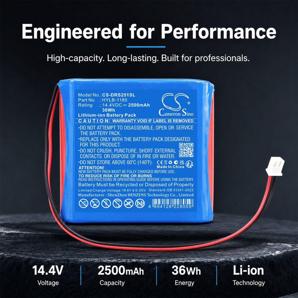 Battery for Deviser DS2500R