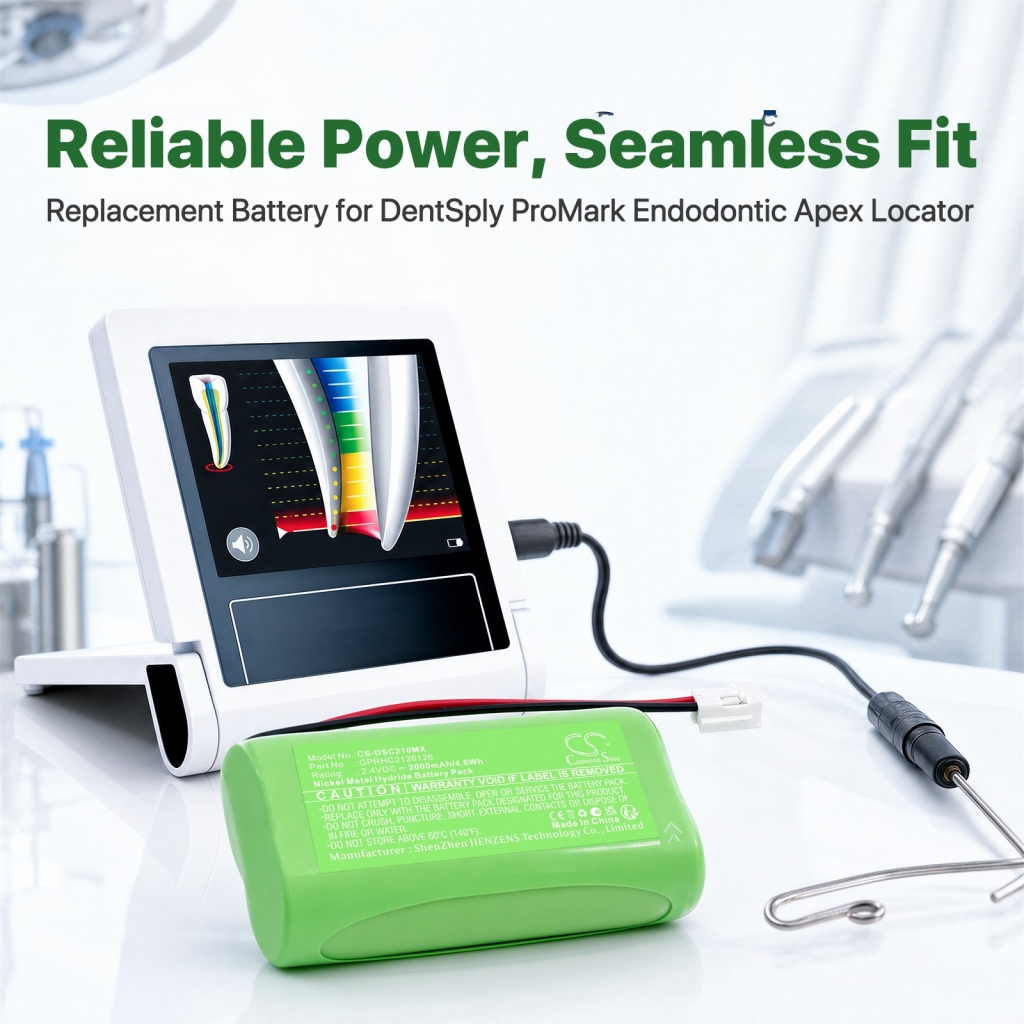 Baterie kompatybilny z DentSply ProMark Endodontic Apex Locator CS-DSC210MX