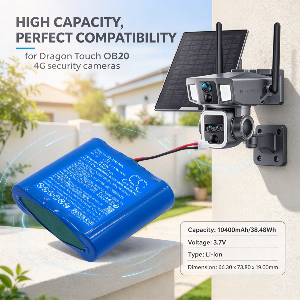Baterie kompatybilny z Dragon Touch 4G Security Camera CS-DTB200SL