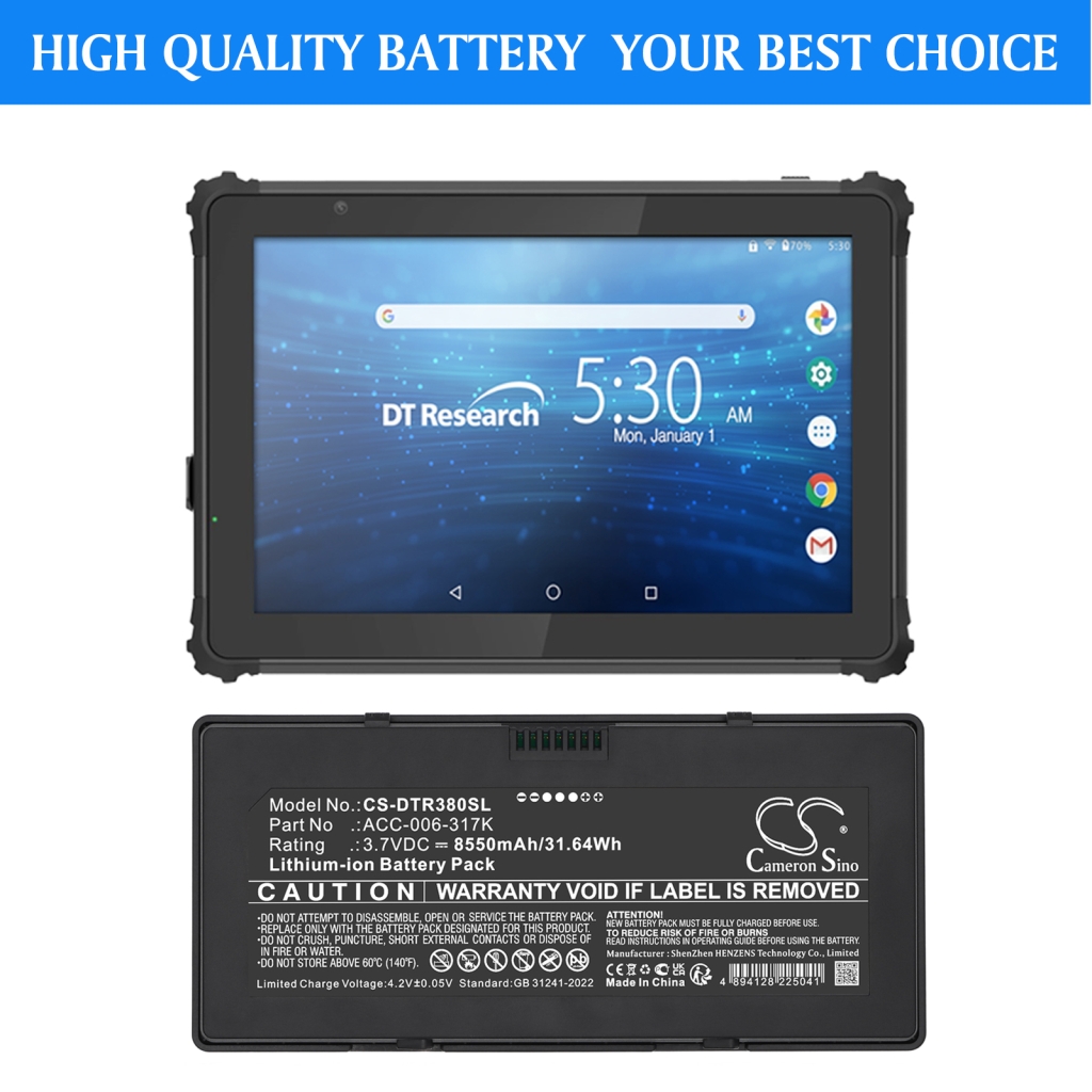 Tablet Battery Dt research CS-DTR380SL
