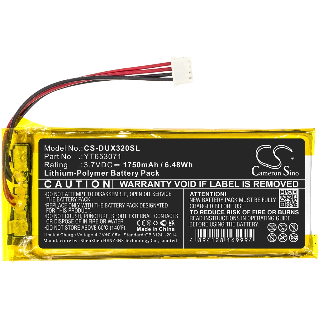 Baterie do odtwarzaczy MP3 Xduoo CS-DUX320SL