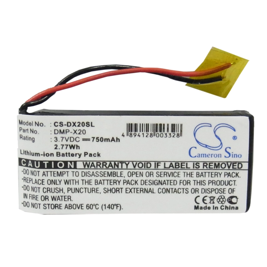 Baterie do odtwarzaczy MP3 Gateway CS-DX20SL