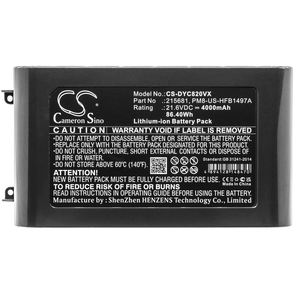 Dyson Vacuum Battery CS-DYC820VX