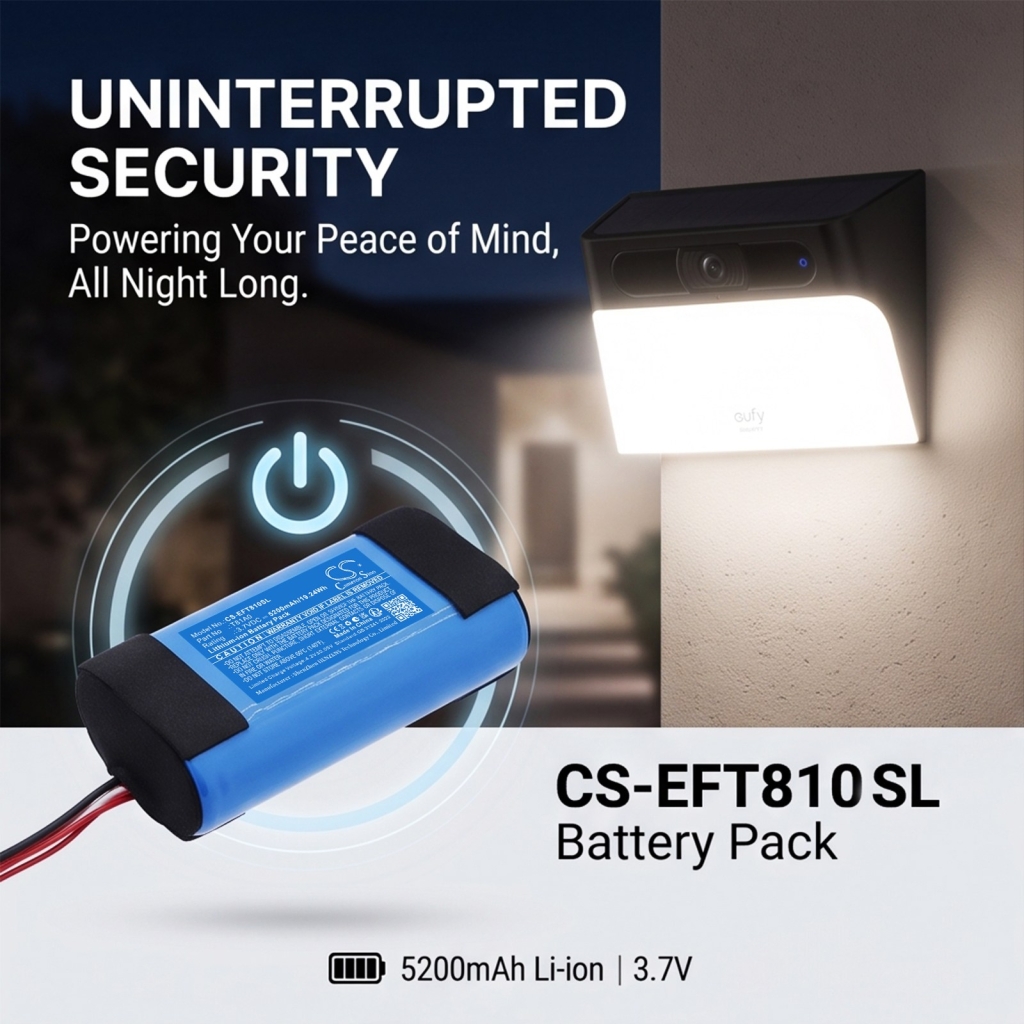 Baterie kompatybilny z Eufy S120 Solar Wall Light Cam CS-EFT810SL