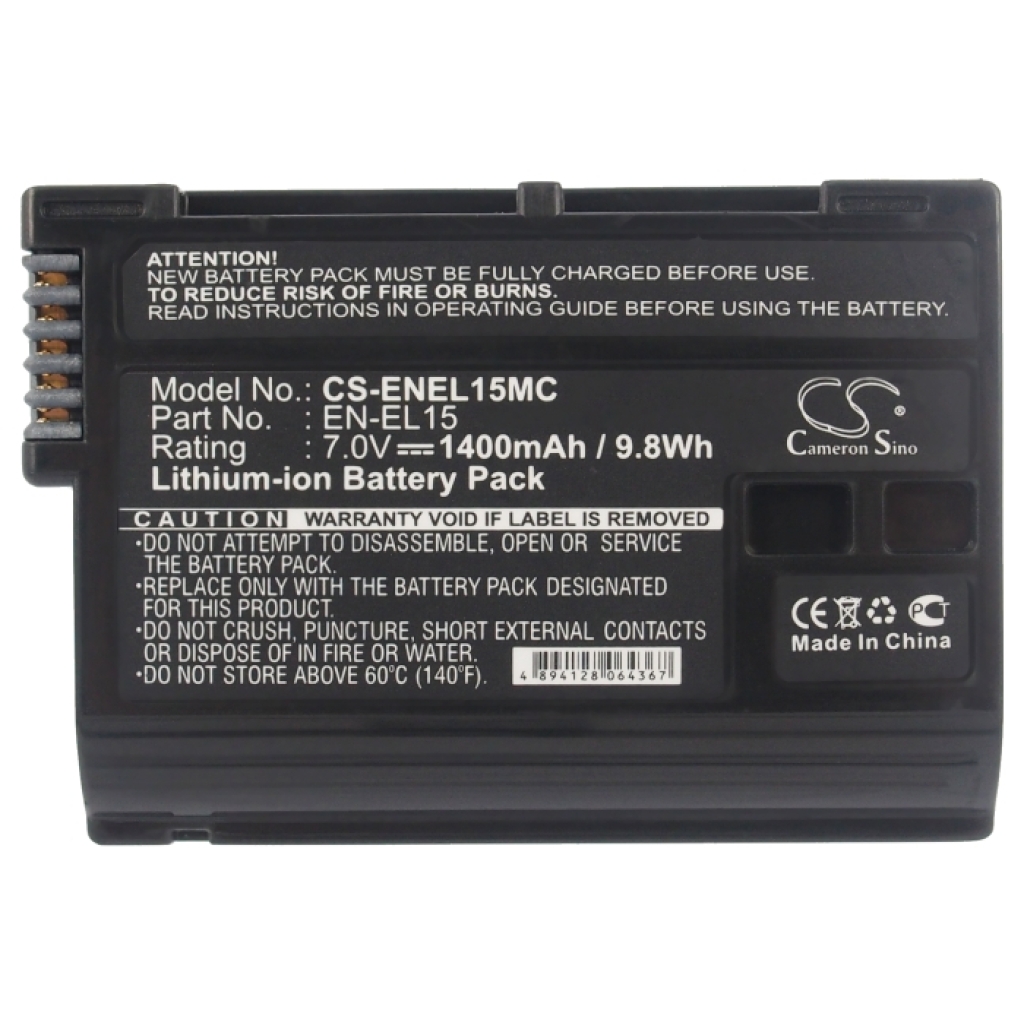 Battery Replaces EN-EL15c