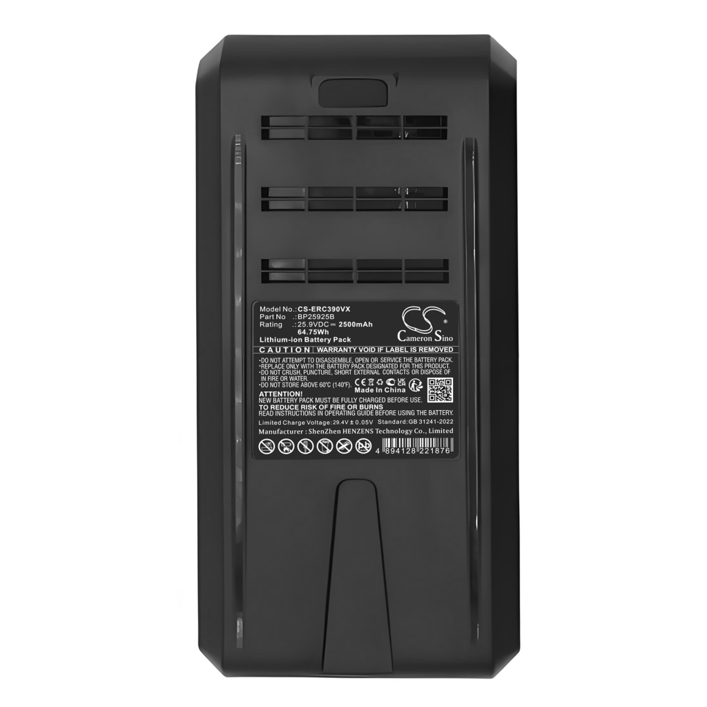 Compatible battery replacement for Eureka BP25925B