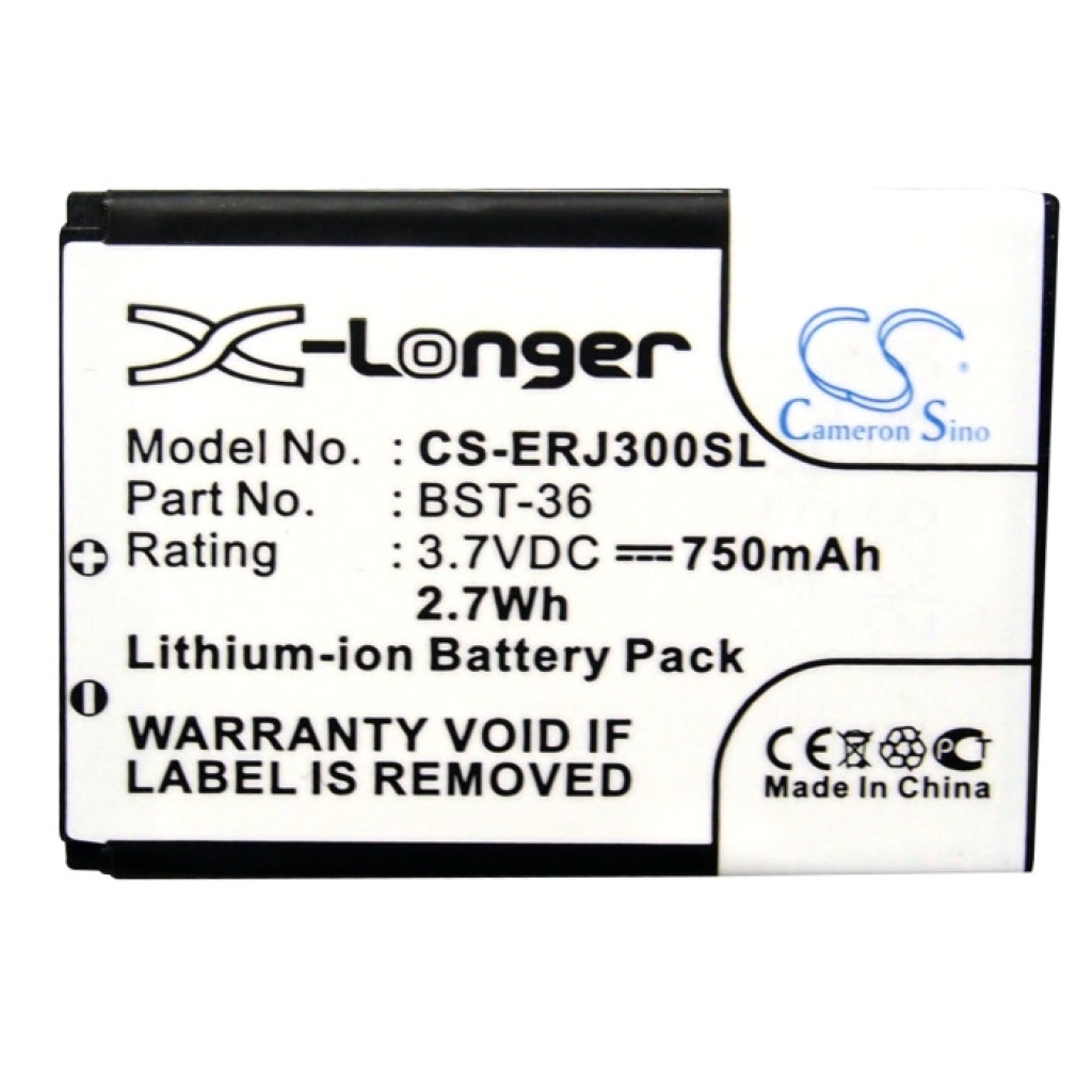 Bateria kompatybilny z Sony Ericsson CS-ERJ300SL
