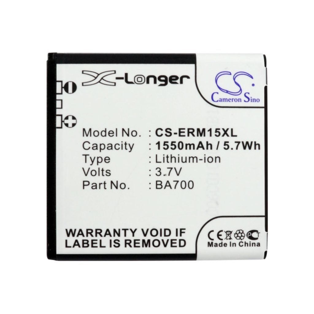 Bateria kompatybilny z Sony Ericsson NTT Docomo CS-ERM15XL
