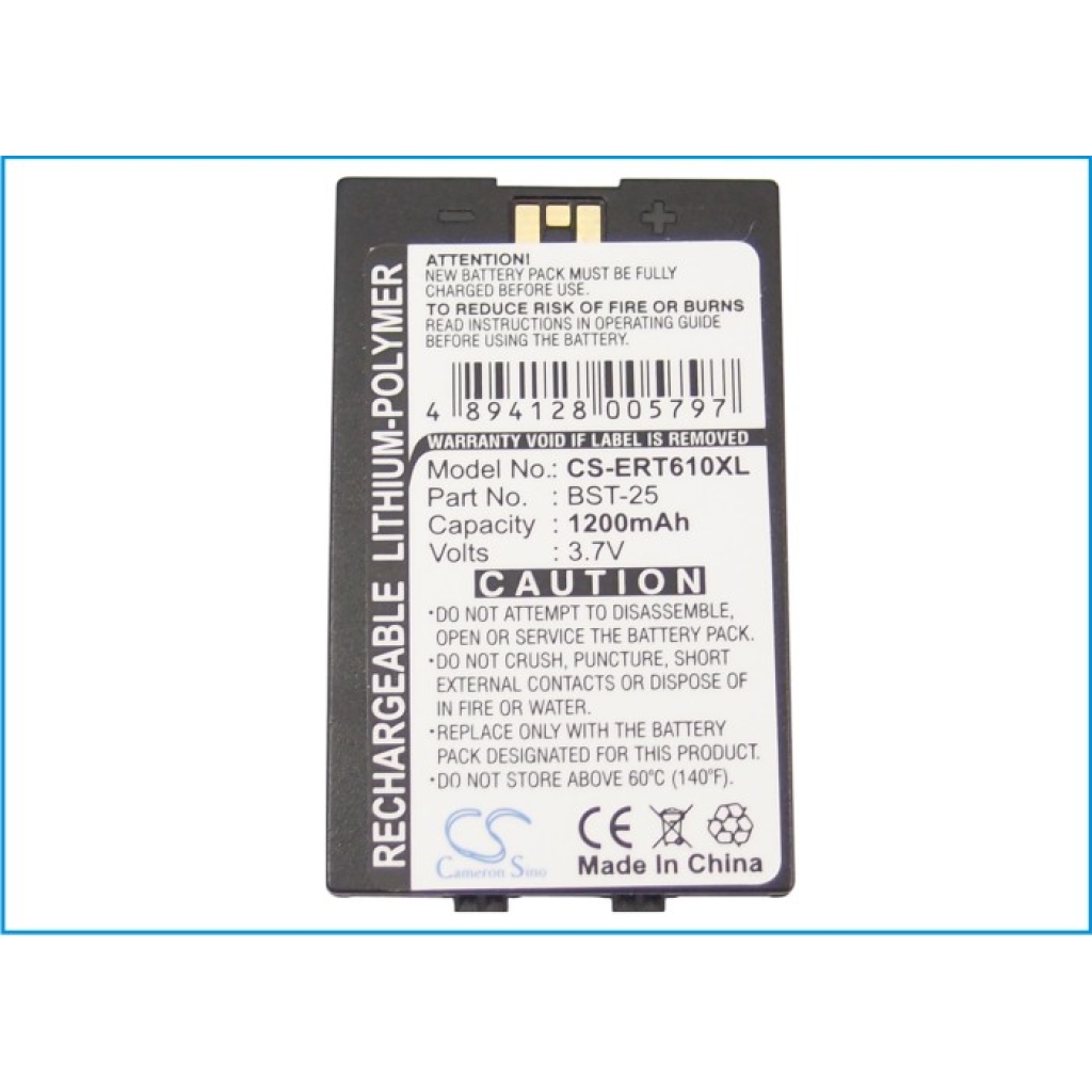 Bateria kompatybilny z Sony Ericsson CS-ERT610XL
