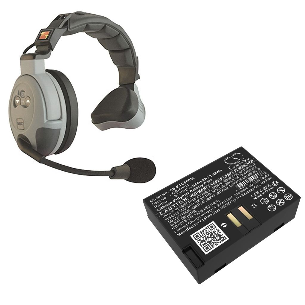 Wireless Headset Battery compatible with Eartec CS-ETC800SL