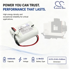 Compatible battery replacement for Mazak CR17450E-R