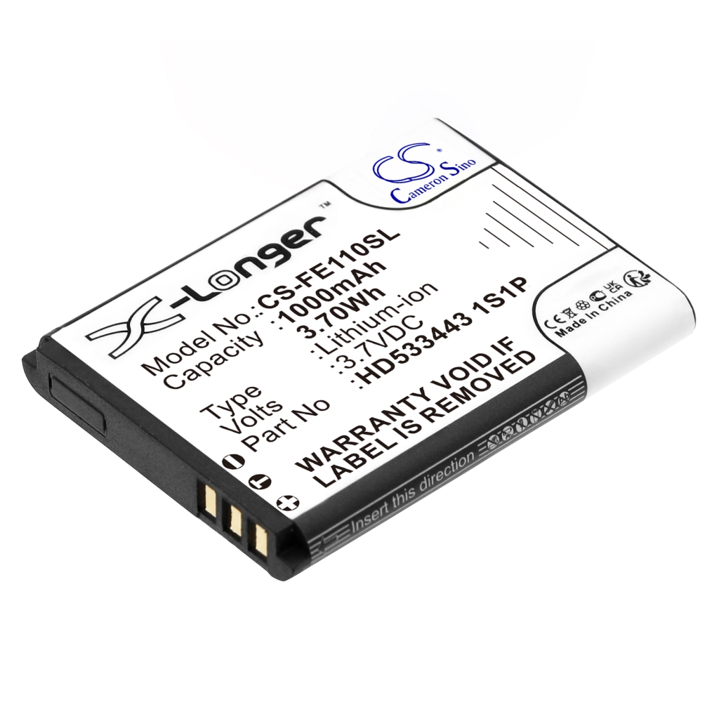 Compatible battery replacement for Fiio HD533443 1S1P