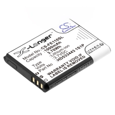 Compatible battery replacement for Fiio HD533443 1S1P