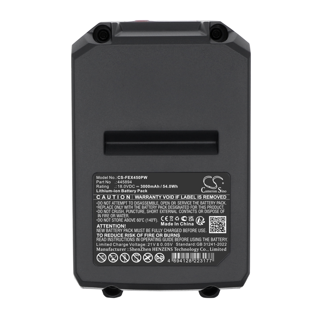 Compatible battery replacement for FLEX 445894